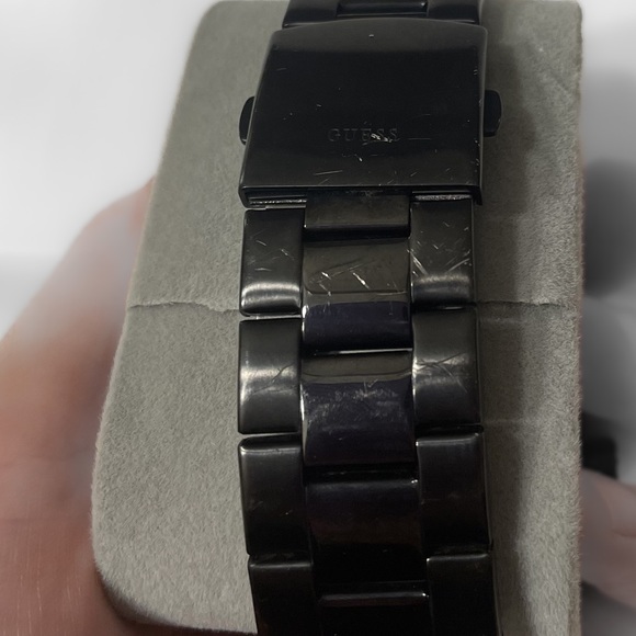 Guess Watch Men’s Chronograph 5ATM Black and Silver - Picture 6 of 9